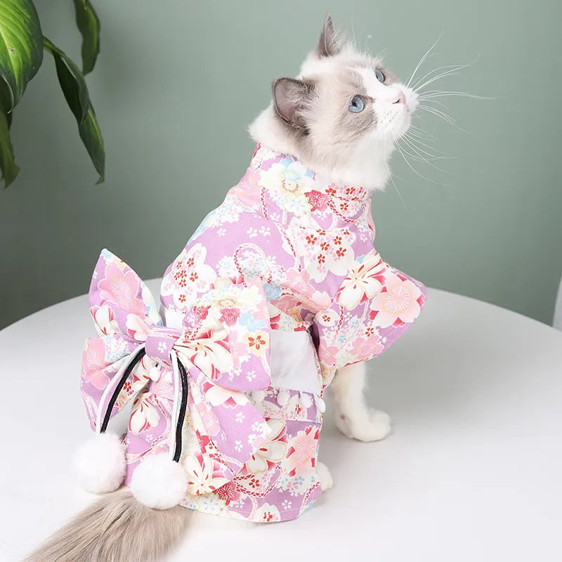 ワンちゃん用 和風ペットドレス ハワイアン 通気性 猫用 かわいい服 柴犬 春夏 薄手